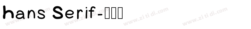 Hans Serif字体转换